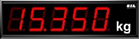 Large digit display - panel mounting